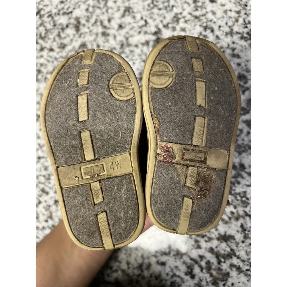 Vintage Sesame Street Elmo Kids Hook & Loop Sneakers Brown Elmo‎ Size 4W